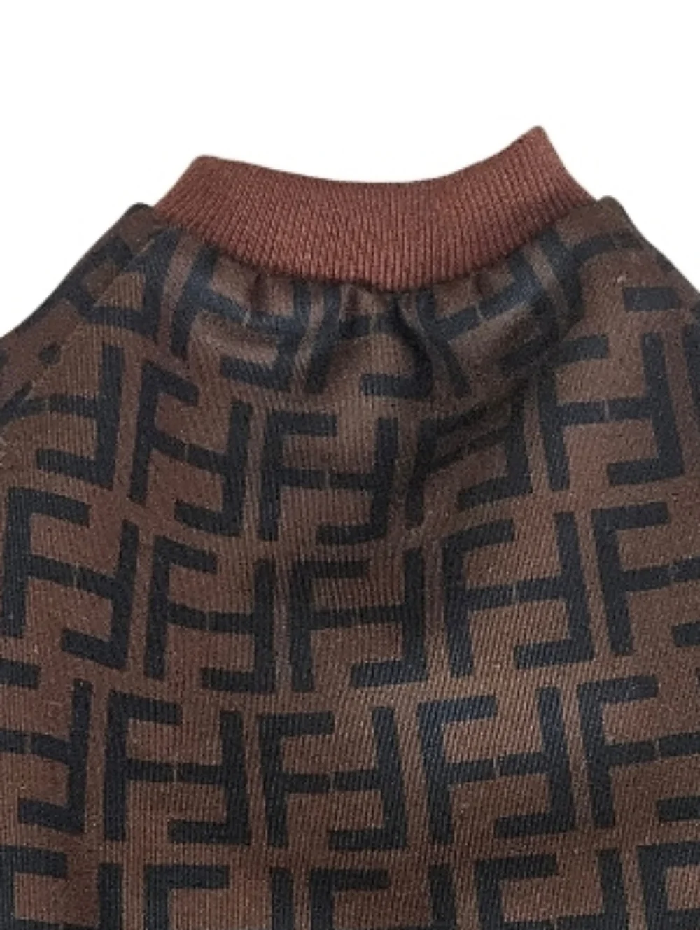 Monogram Small Dog Sweater in Brown and Black